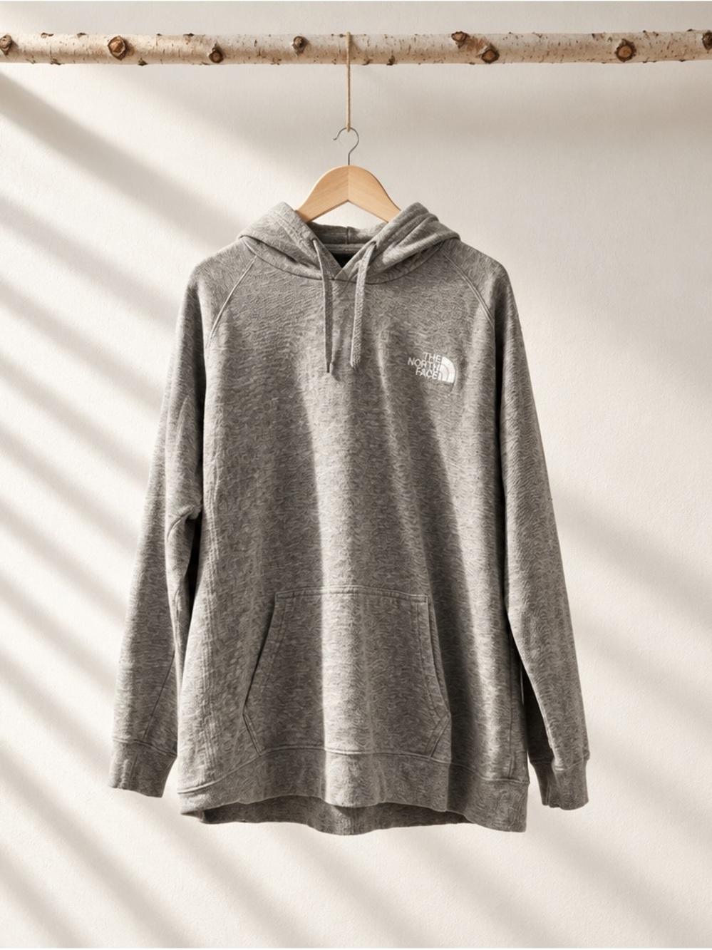 The North Face Gray Hooded Pullover Sweatshirt